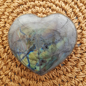 Labradorite Heart (approx. 10x11x4.5cm)