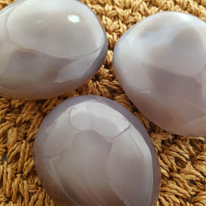 Agate Palm Stone (assorted. approx. 6.9-7.2x5.6-6.5x3.3-3.9cm)