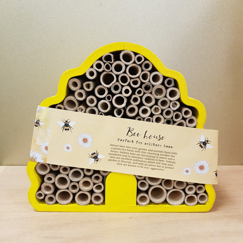 Beehive Shaped  Yellow Bee House ( approx 22x24x10cm)