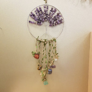 Amethyst Crystal Tree of Life Hanging ( approx 65x20cm)