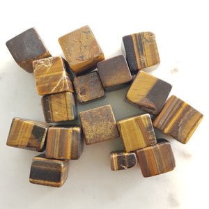 Gold Tiger's Eye Cube-Like Tumble (assorted)
