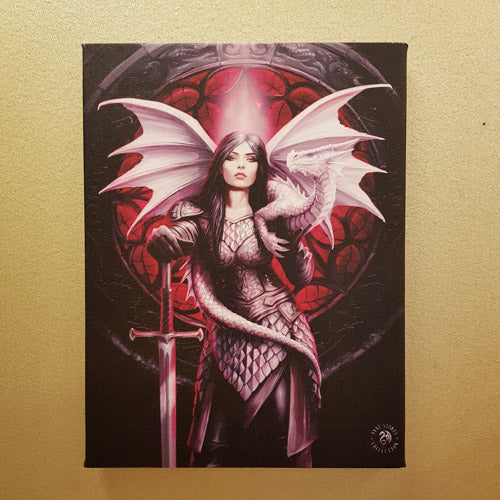 Valour Canvas by Anne Stokes (approx 25x19cm)