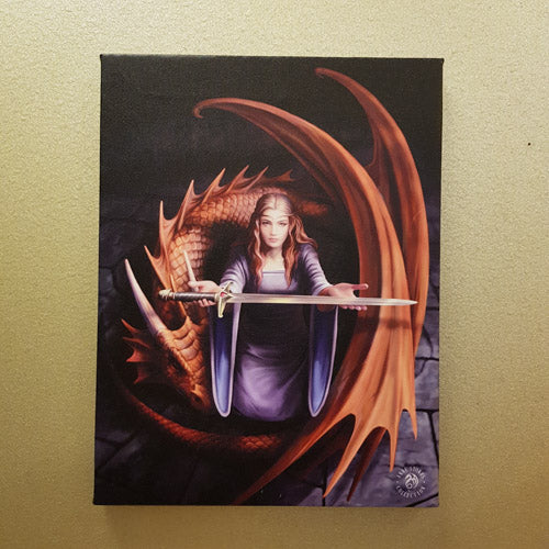 The Truth Canvas by Anne Stokes (approx. 25 x 19cm)