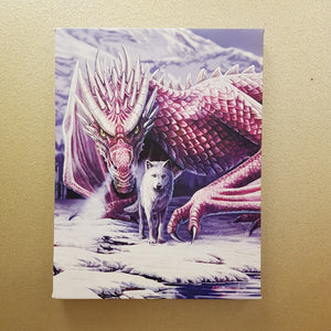 Small Alliance Wolf & Dragon Canvas