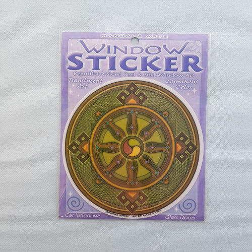 Dharma Wheel Window Sticker (approx. 11.5 diameter)
