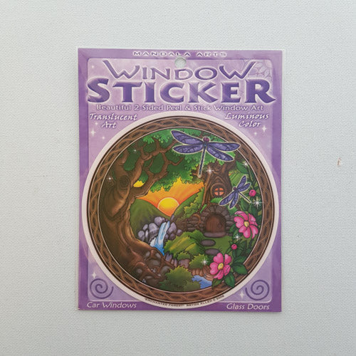 Enchanted Forest Window Sticker (approx. 11.5 diameter)