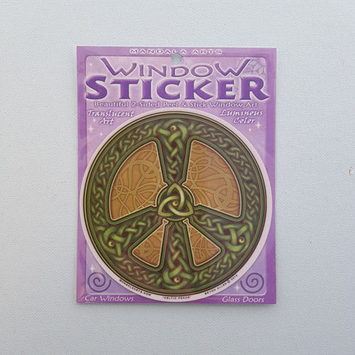Celtic Peace Window Sticker (approx. 11.5 diameter)