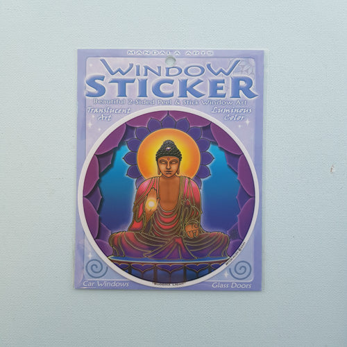 Buddha Light Window Sticker (approx. 11.5 diameter)