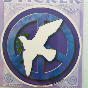 Peace Dove Window Sticker