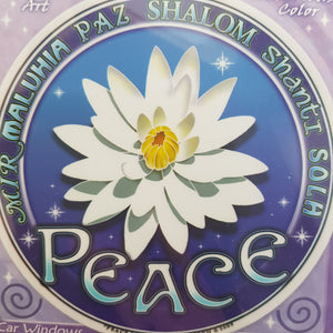 Peace Lotus Window Sticker