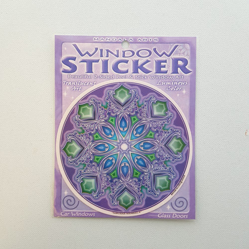 Nirvana Mandala Window Sticker (approx. 11.7cm Diameter)