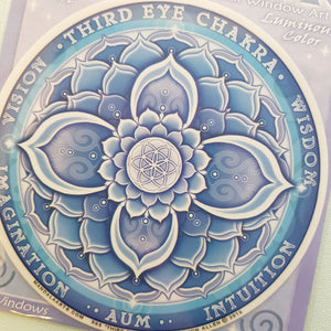 Third Eye Chakra Window Sticker