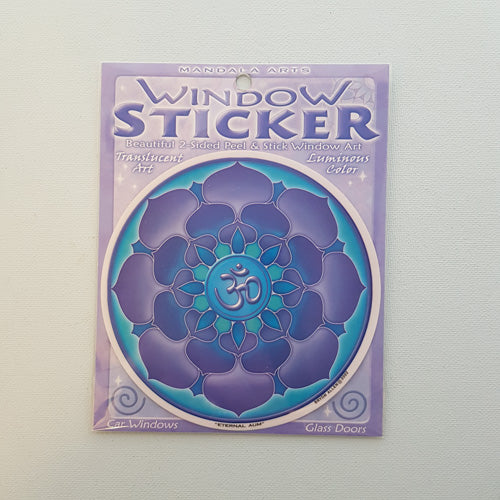 Eternal Aum Window Sticker (approx. 11.5cm diameter)