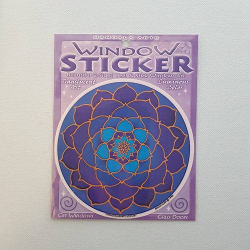Moonlight Lotus Window Sticker (approx. 11.5 diameter)