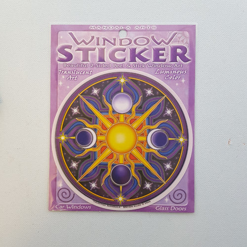Celestial Mandala Window Sticker (approx. 11.5 diameter)