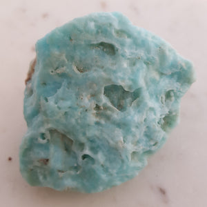 Caribbean Blue Calcite Specimen (approx. 4.5x6.9x9.4cm)