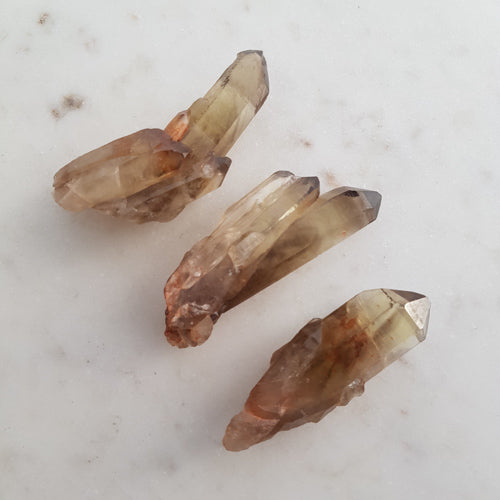 Smoky Quartz Natural Point (assorted. approx. 6.5-7.3x2.4-3.8x1.8-2.3cm)