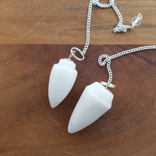 Snow Quartz Drop Pendulum (Assorted)