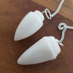 Snow Quartz Drop Pendulum (Assorted)