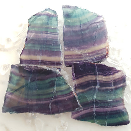 Rainbow Fluorite Slab (assorted. approx. 9.6-12.7x6.6-9.7x0.8-1cm)