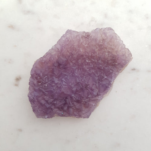 Purple Fluorite Cluster (colour changes with light. approx. 10.2x6.8x1.2cm)