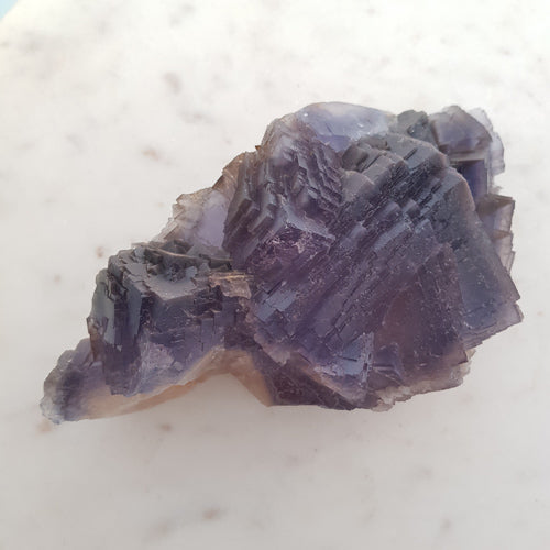 Purple Fluorite Cluster (colour changes with light. approx. 18.3x9.7x5.9cm)