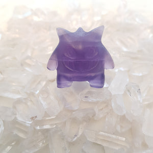 Purple Fluorite Gengar Pokemon Figure