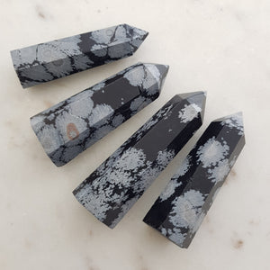 Snowflake Obsidian Polished Point