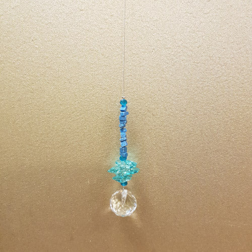 Hanging Prism With Turquoise Chips