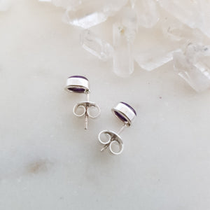 Amethyst Stud Earrings