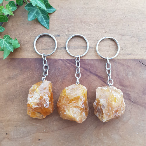 Golden Calcite Keyring (assorted)