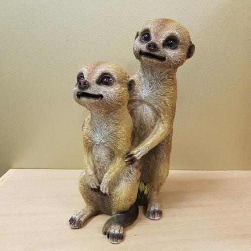 Meerkat Couple (approx. 25x11x14cm)