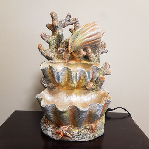 Shells & Coral Water Feature (approx. 48x25x25cm)