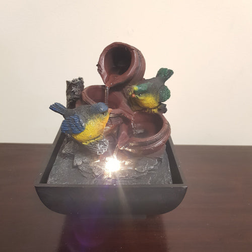 Birds Water Feature (approx. 17x13x13cm)