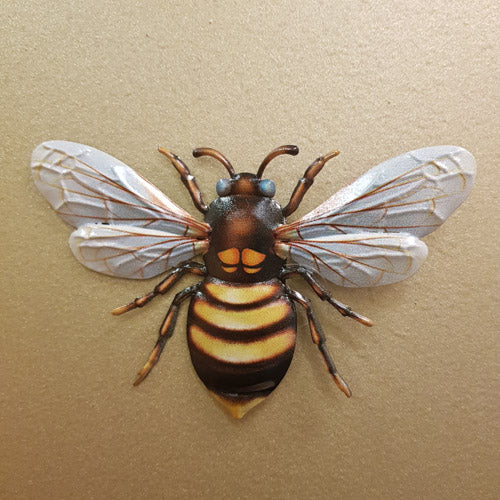 Bee Wall Art (metal. assorted. approx. 11x18cm)