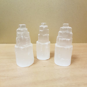 Selenite Skyline (assorted. approx. 9.6-10.4x3.8-4.5cm)