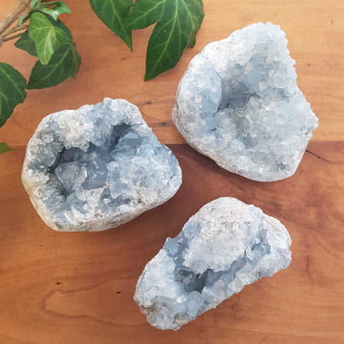 Celestite Geode/Cluster (assorted. approx. 6.8-7.8X6.8-7.4cm)