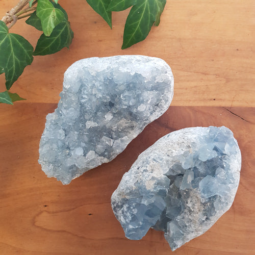 Celestite Cluster (assorted. approx. 9.7-11x6.6x5.6cm)