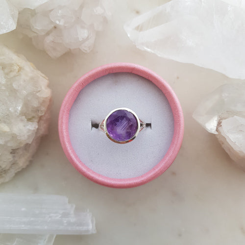 Amethyst Ring (sterling silver)