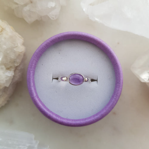 Amethyst Ring (sterling silver)