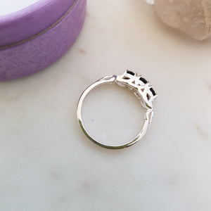 Smoky Quartz Ring (sterling silver)