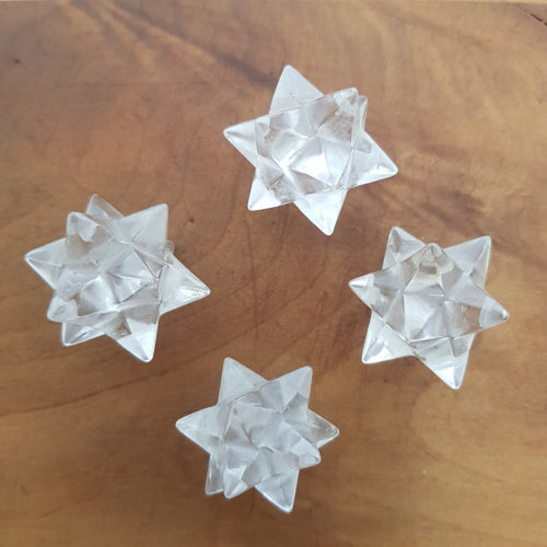 Clear Quartz 12 Pointed Star (assorted. approx. 2.5x2.8cm)