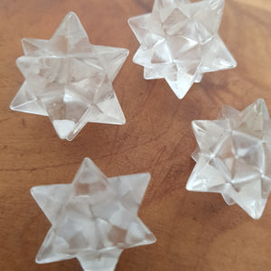 Clear Quartz 12 Pointed Star (assorted. approx. 2.5x2.8cm)