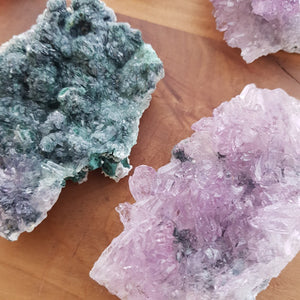 Amethyst Druzy Plate (assorted. approx. 11.5-17.5x6.6-10.2cm)cm)