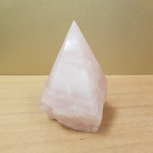 Rose Quartz Partially Polished Point (assorted. approx. 8.7-10.5x6.1-7.5x7.8-9.2cm)