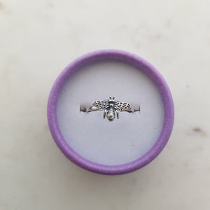 Honey Bee Ring (sterling silver)
