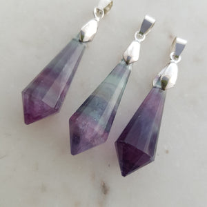 Rainbow Fluorite Pendant