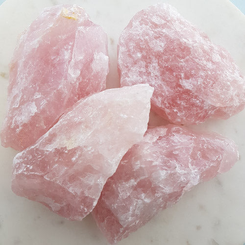 Rose Quartz Rough Rock (assorted. approx. 8-11X5.5-8cm)