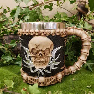 Skull Mug (.approx 14x8.5x13cm)