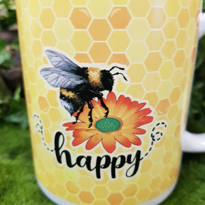 Happy Bee Ceramic Mug